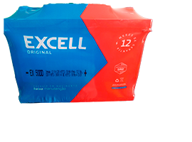 Logotipo da Bateria Excell EX50DD